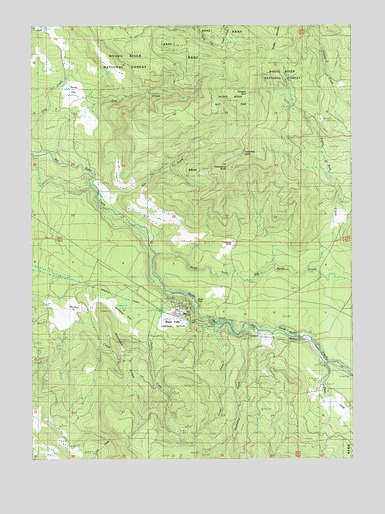 Butte Falls, OR USGS Topographic Map