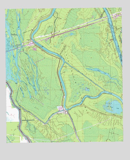 Butte La Rose, LA USGS Topographic Map