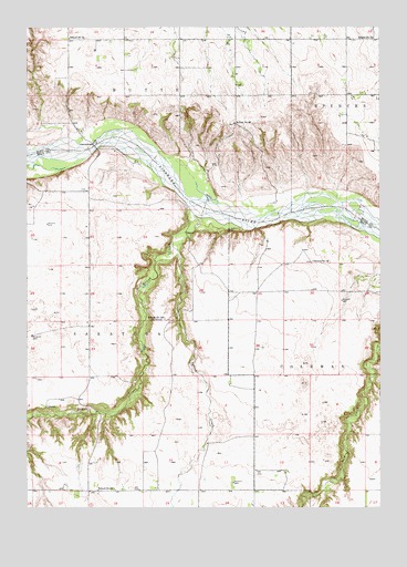 Butte SE, NE USGS Topographic Map
