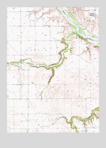 Butte SW, NE USGS Topographic Map