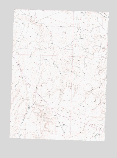 Butte Well, WY USGS Topographic Map