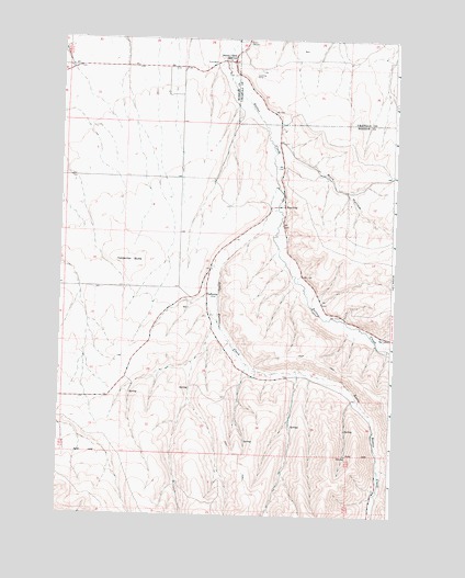 Butter Creek Junction, OR USGS Topographic Map