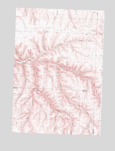 Buttermilk Canyon, OR USGS Topographic Map