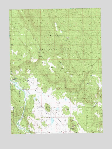 Buttes of the Gods, OR USGS Topographic Map