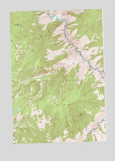 Butts Creek Point, ID USGS Topographic Map