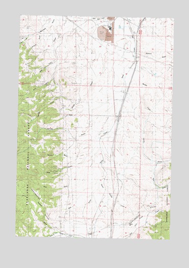 Buxton, MT USGS Topographic Map