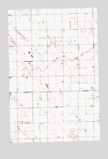 Buxton NW, ND USGS Topographic Map