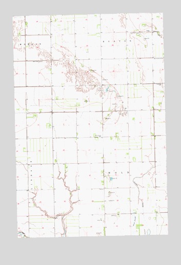 Buxton SW, ND USGS Topographic Map