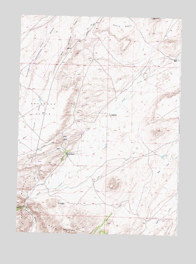 Buzzard Ranch, WY USGS Topographic Map