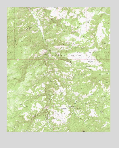 Buzzard Roost Mesa, AZ USGS Topographic Map