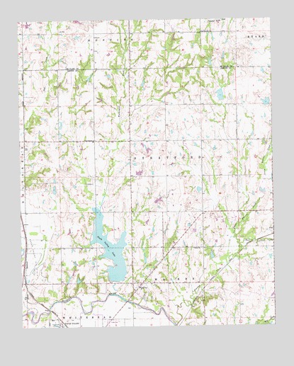 Byars SW, OK USGS Topographic Map