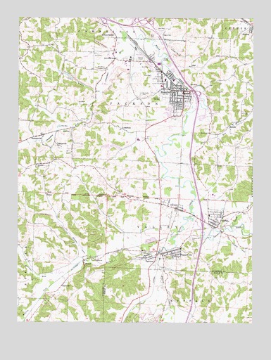 Byesville, OH USGS Topographic Map