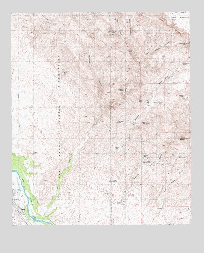 Bylas, AZ USGS Topographic Map