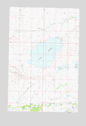 Bynum Reservoir, MT USGS Topographic Map