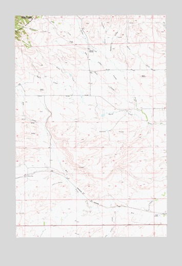 Byrne Creek, MT USGS Topographic Map