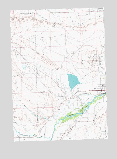 Byron, WY USGS Topographic Map
