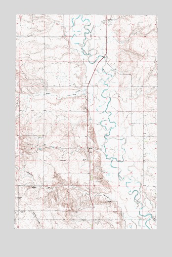 Cabarett Coulee, MT USGS Topographic Map
