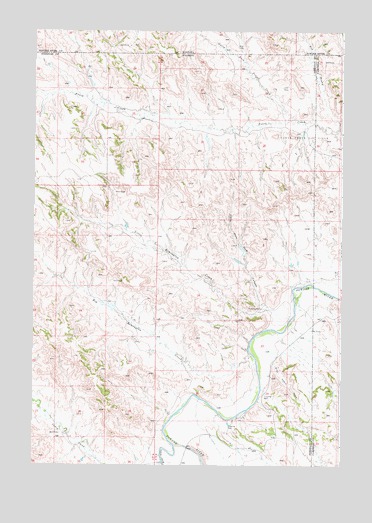 Cabin Creek NE, WY USGS Topographic Map