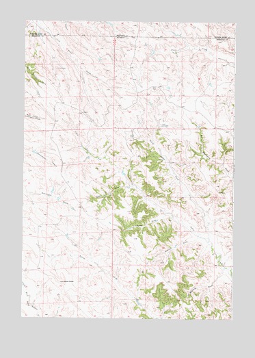Cabin Creek NW, WY USGS Topographic Map