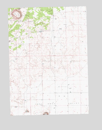 Cabin Lake, OR USGS Topographic Map