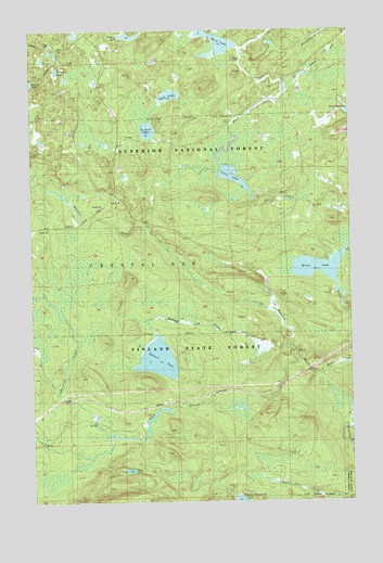 Cabin Lake, MN USGS Topographic Map
