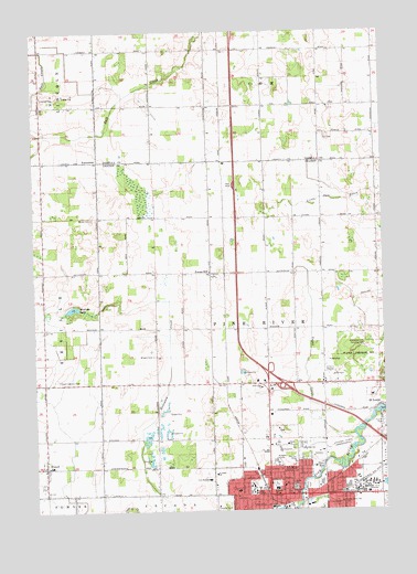 Alma North, MI USGS Topographic Map