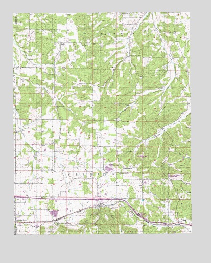 Cabool NW, MO USGS Topographic Map