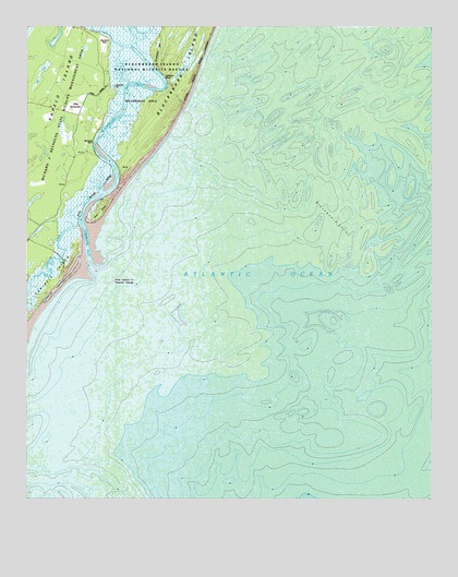Cabretta Inlet, GA USGS Topographic Map