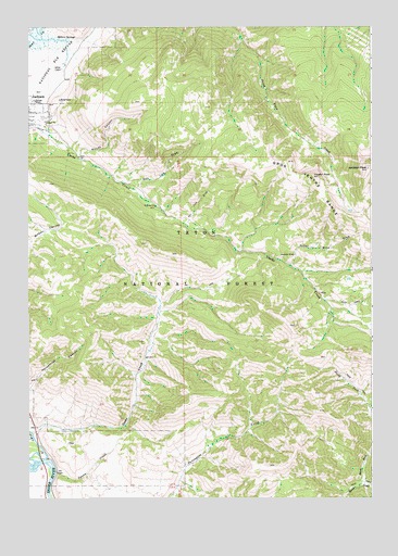Cache Creek, WY USGS Topographic Map