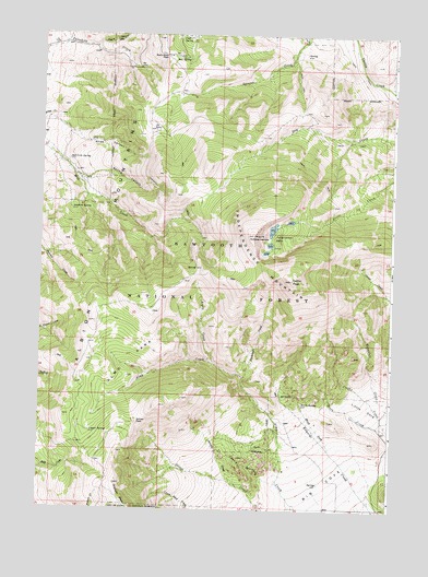 Cache Peak, ID USGS Topographic Map