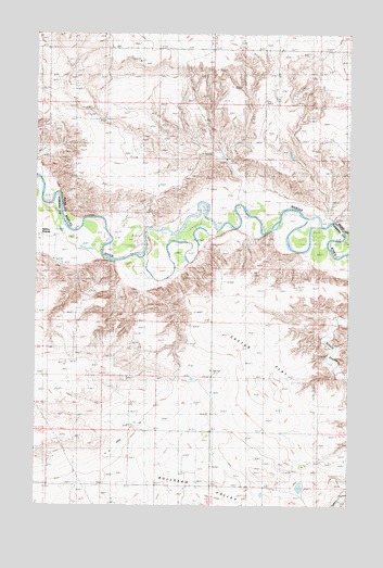 Cactus Flat, MT USGS Topographic Map