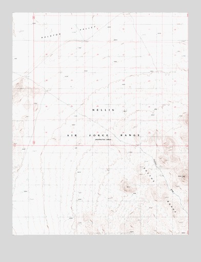 Cactus Peak, NV USGS Topographic Map