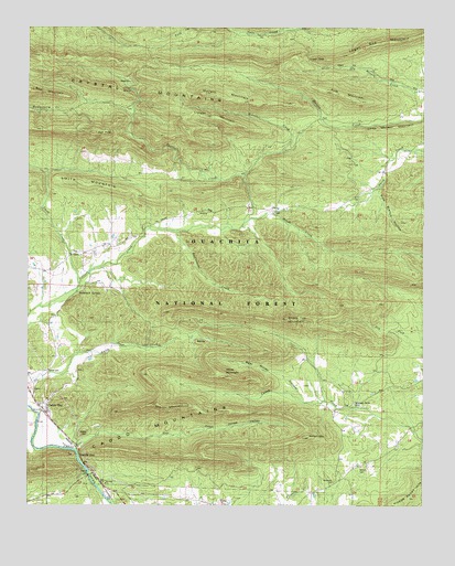 Caddo Gap, AR USGS Topographic Map