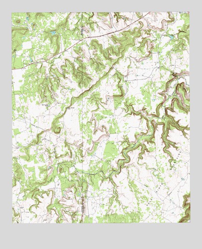 Caddo NE, TX USGS Topographic Map
