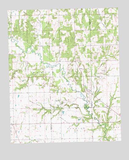 Caddo NW, OK USGS Topographic Map