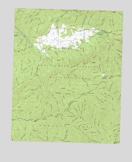 Cades Cove, TN USGS Topographic Map