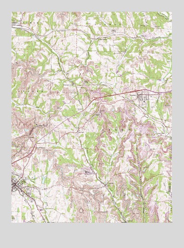 Cadiz, OH USGS Topographic Map
