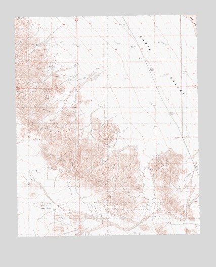 Cadiz Valley NW, CA USGS Topographic Map