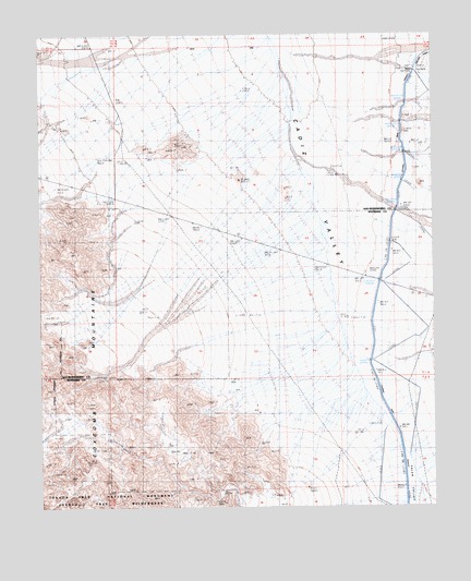 Cadiz Valley SE, CA USGS Topographic Map