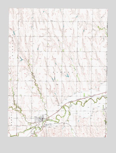 Almena, KS USGS Topographic Map