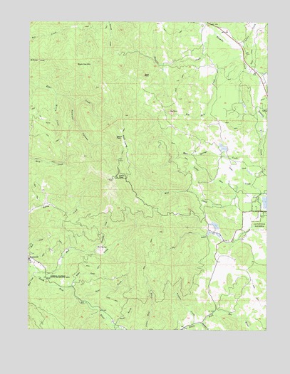 Cahto Peak, CA USGS Topographic Map