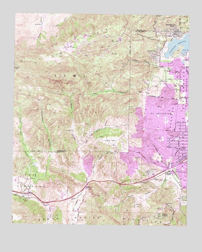 Calabasas, CA USGS Topographic Map