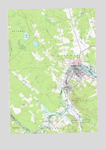 Calais, ME USGS Topographic Map