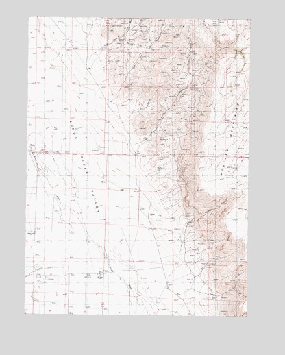 Calavera Canyon, NV USGS Topographic Map