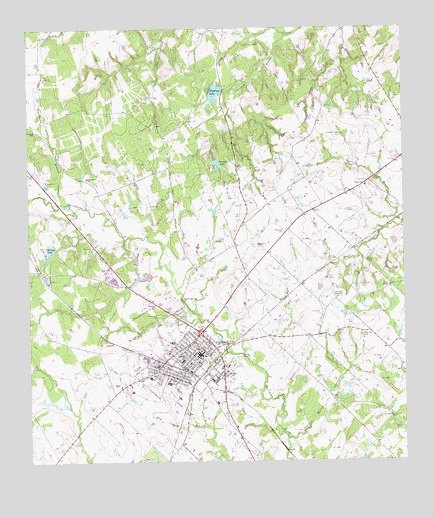 Caldwell, TX USGS Topographic Map