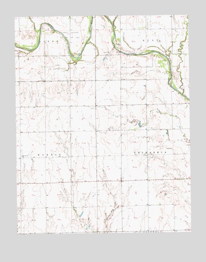 Caldwell NW, KS USGS Topographic Map
