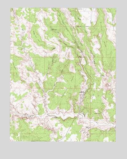Calf Creek, UT USGS Topographic Map