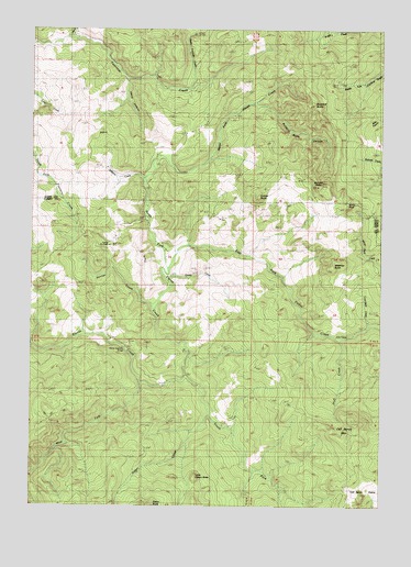 Calf Ranch Mountain, OR USGS Topographic Map