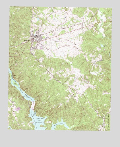 Calhoun Falls, SC USGS Topographic Map