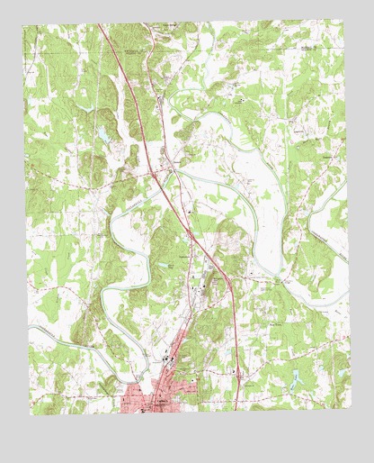 Calhoun North, GA USGS Topographic Map